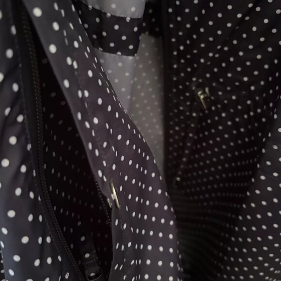 Catherines Ultimate Packable Parka - Womens Size 4XL - Navy w/White Polka Dots - Picture 11 of 11